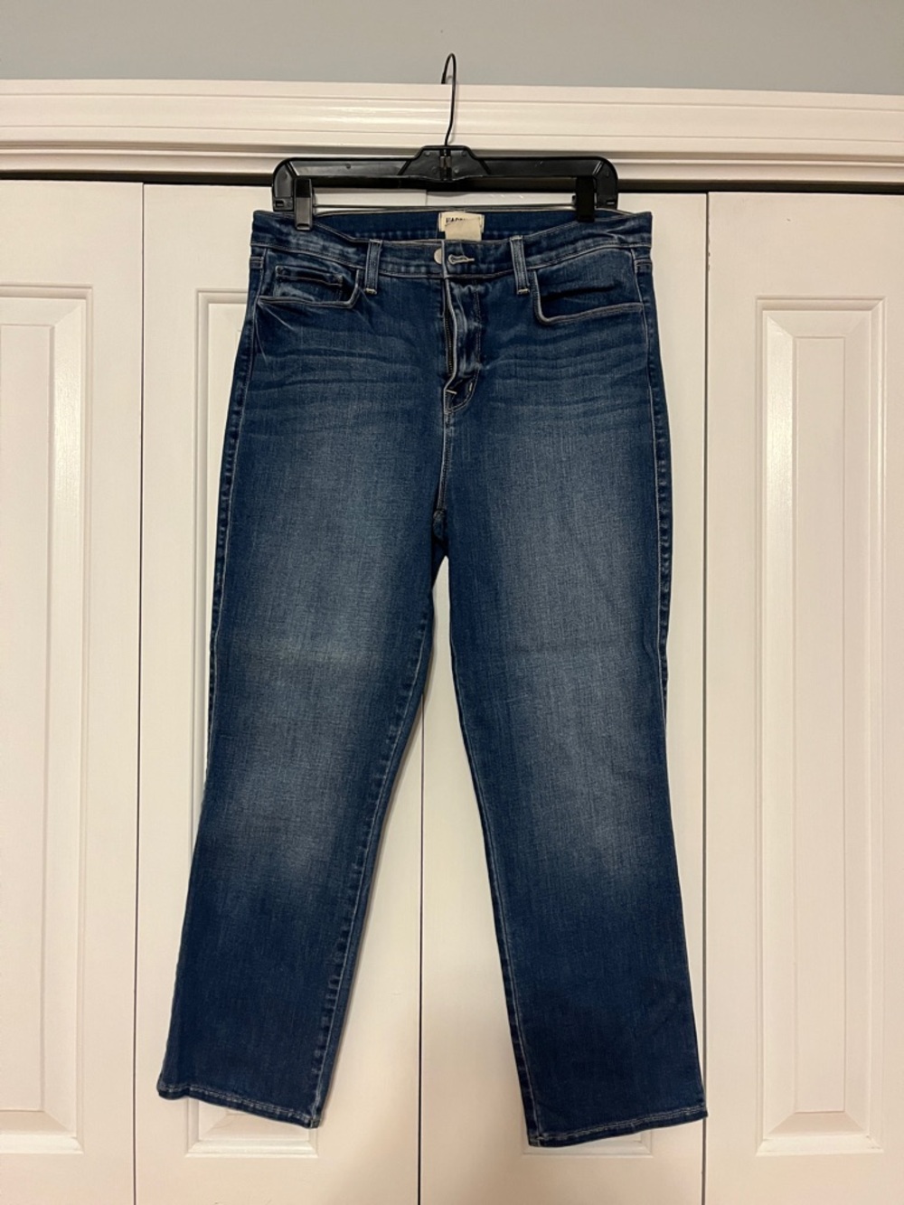 L'AGENCE Dark Blue Straight Jeans